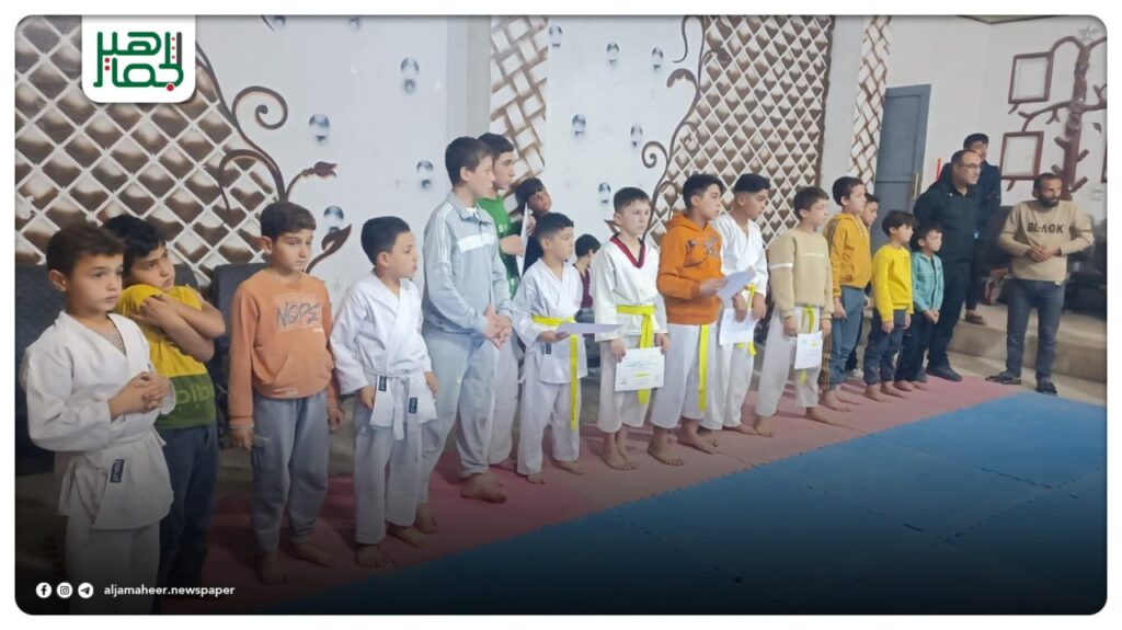 نادي منبج الرياضي يكرم 50 لاعب كاراتيه بعد ستة أشهر من التدريب والمشاركة في بطولات المحافظة نادي منبج الرياضي يكرم 50 لاعب كاراتيه بعد ستة أشهر من التدريب والمشاركة في بطولات المحافظة