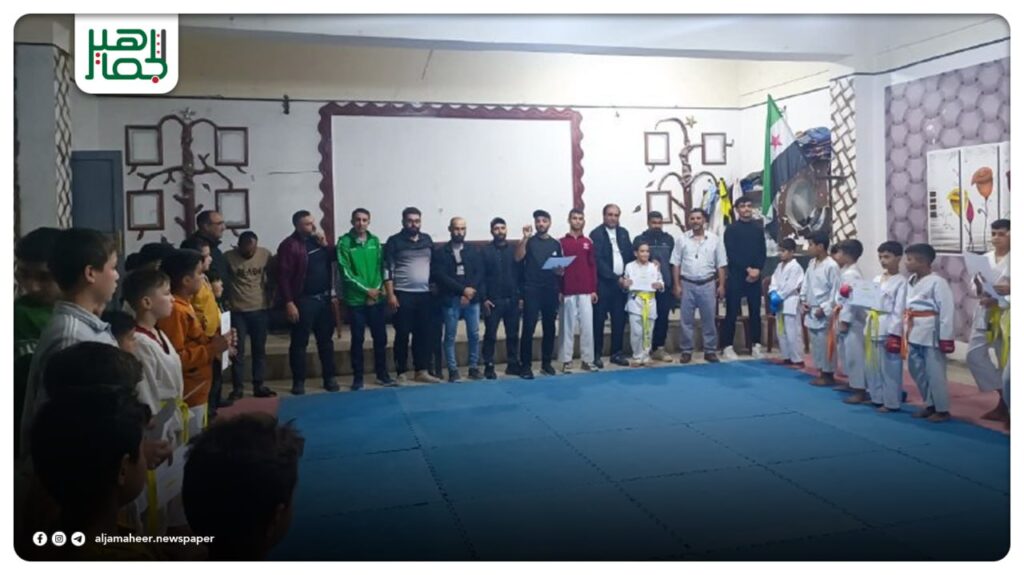 نادي منبج الرياضي يكرم 50 لاعب كاراتيه بعد ستة أشهر من التدريب والمشاركة في بطولات المحافظة نادي منبج الرياضي يكرم 50 لاعب كاراتيه بعد ستة أشهر من التدريب والمشاركة في بطولات المحافظة