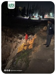 عودة المياه بعد صيانة الخط الرئيسي في المحلق الغربي بـ حلب