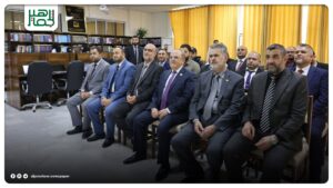 افتتح وزير التعليم العالي المكتبة العامة في كلية الطب البشري بجامعة إدلب