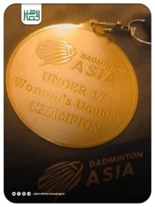 الميدالية الذهبية للاعبة نادي أهلي حلب دانيه كردي في بطولة غرب آسيا 