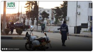 انتشار أمني مكثف في مدينة إدلب، لضمان سلامة المشاركين وتأمين مسار فعالية مسير درب التحرير .